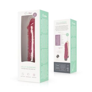 Jelly Supreme - Realistischer Vibrator - Pink/Glitzer