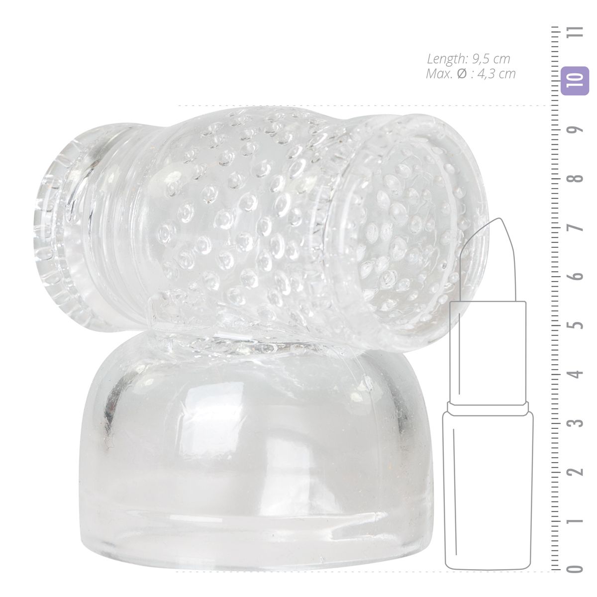 Easytoys Clear Masturbator Wand Attachtment - EasyToys