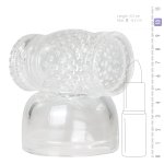 EasyToys Wand Collection – Opzetstuk Met Masturbator - Clear
