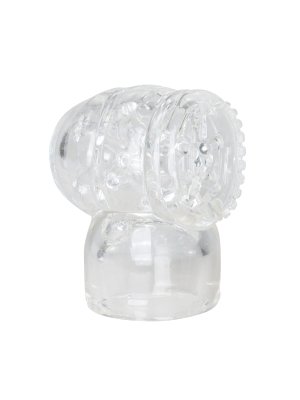 EasyToys Wand Collection – Opzetstuk Met Masturbator - Clear