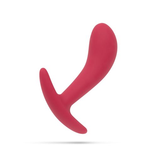 Mini Tapón Anal de Silicona - Rojo