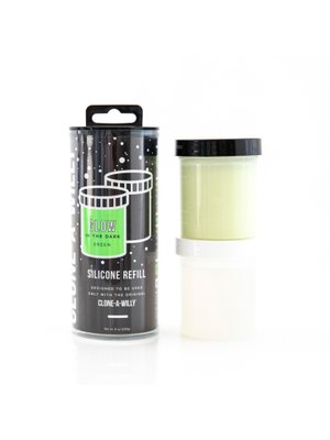 Clone-A-Willy - Navulling Siliconenrubber - Glow in the Dark Groen