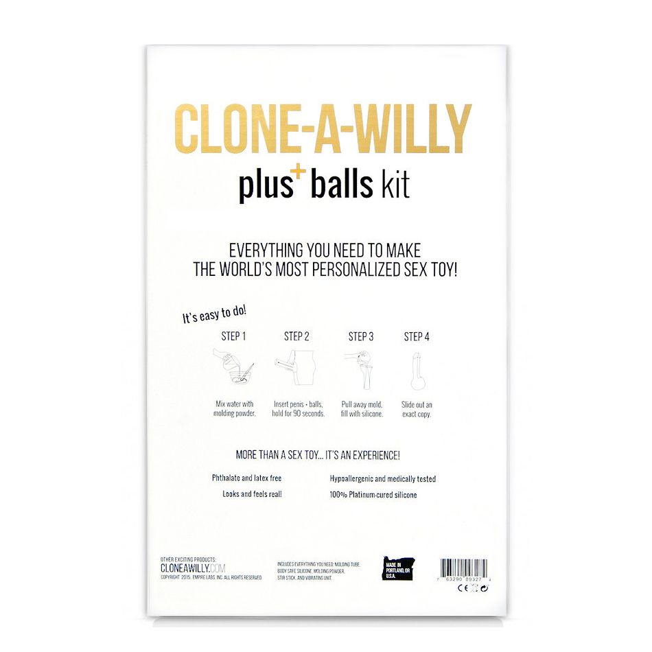 Clone-A-Willy – Vibrerende Dildo Kit met Ballen – Beige - Afbeelding 3