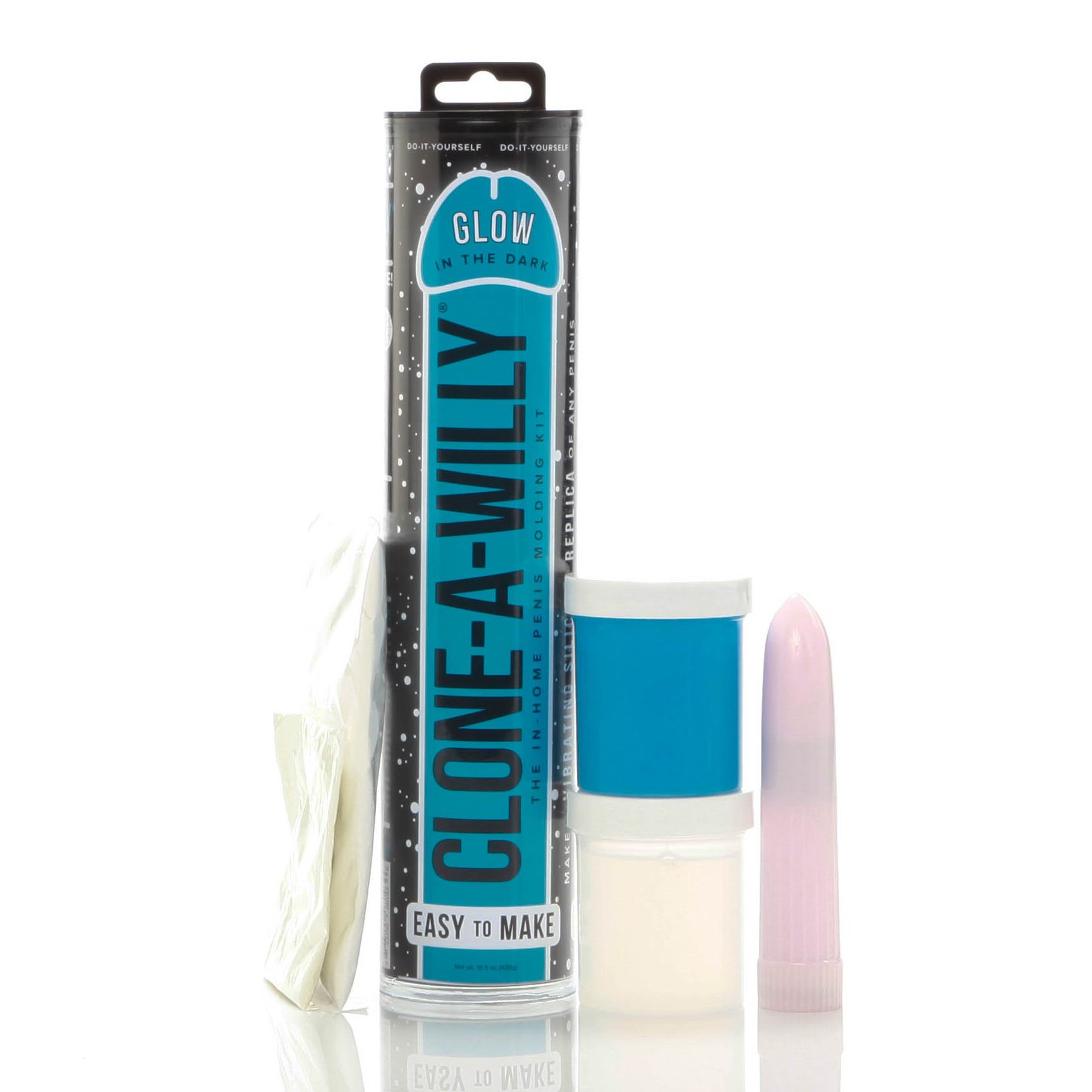 Clone-A-Willy - Kit Glow-in-the-Dark Blauw - Afbeelding 3