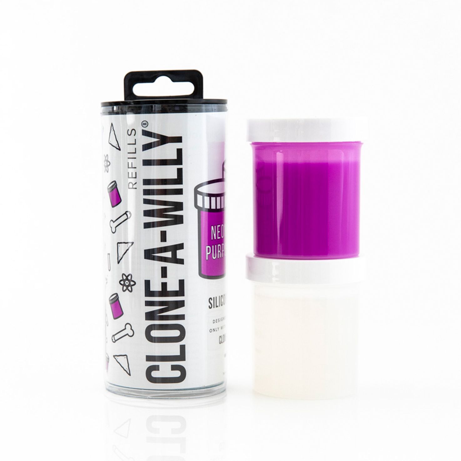 Clone-A-Willy - Refill Neon Purple Silicone foto 2