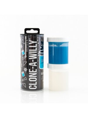 Clone-A-Willy - Refill Glow in the Dark Blue Silicone