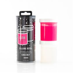 Clone-A-Willy - Refill Glow in the Dark Hot Pink Silicone