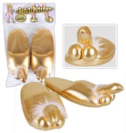Pantofole per pene in oro