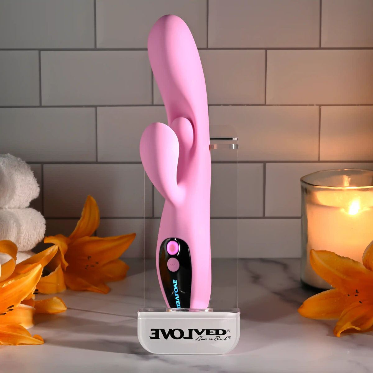 Evolved - Push The Button Vibrator - Roze - Afbeelding 2