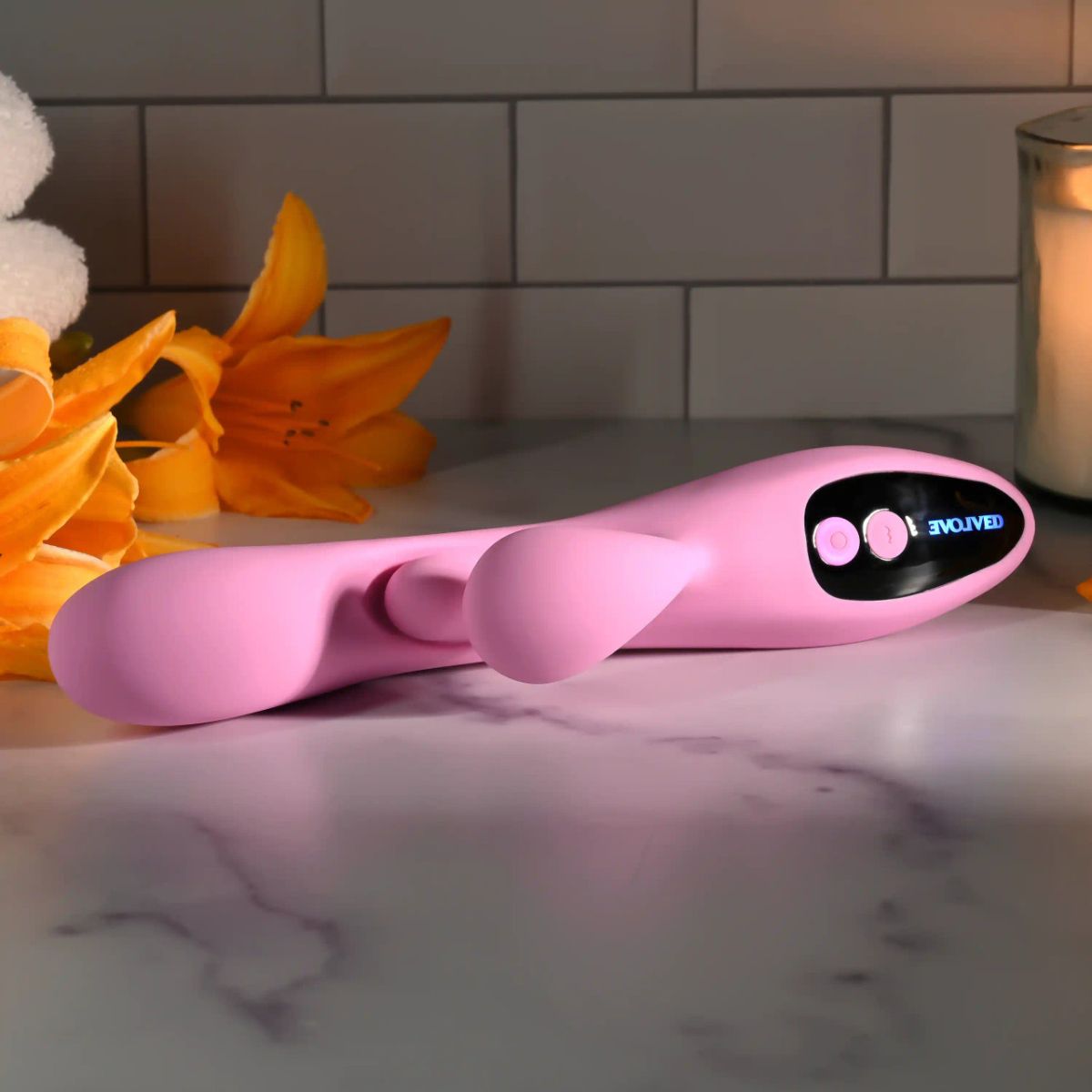 Evolved - Push The Button Vibrator - Roze - Afbeelding 6