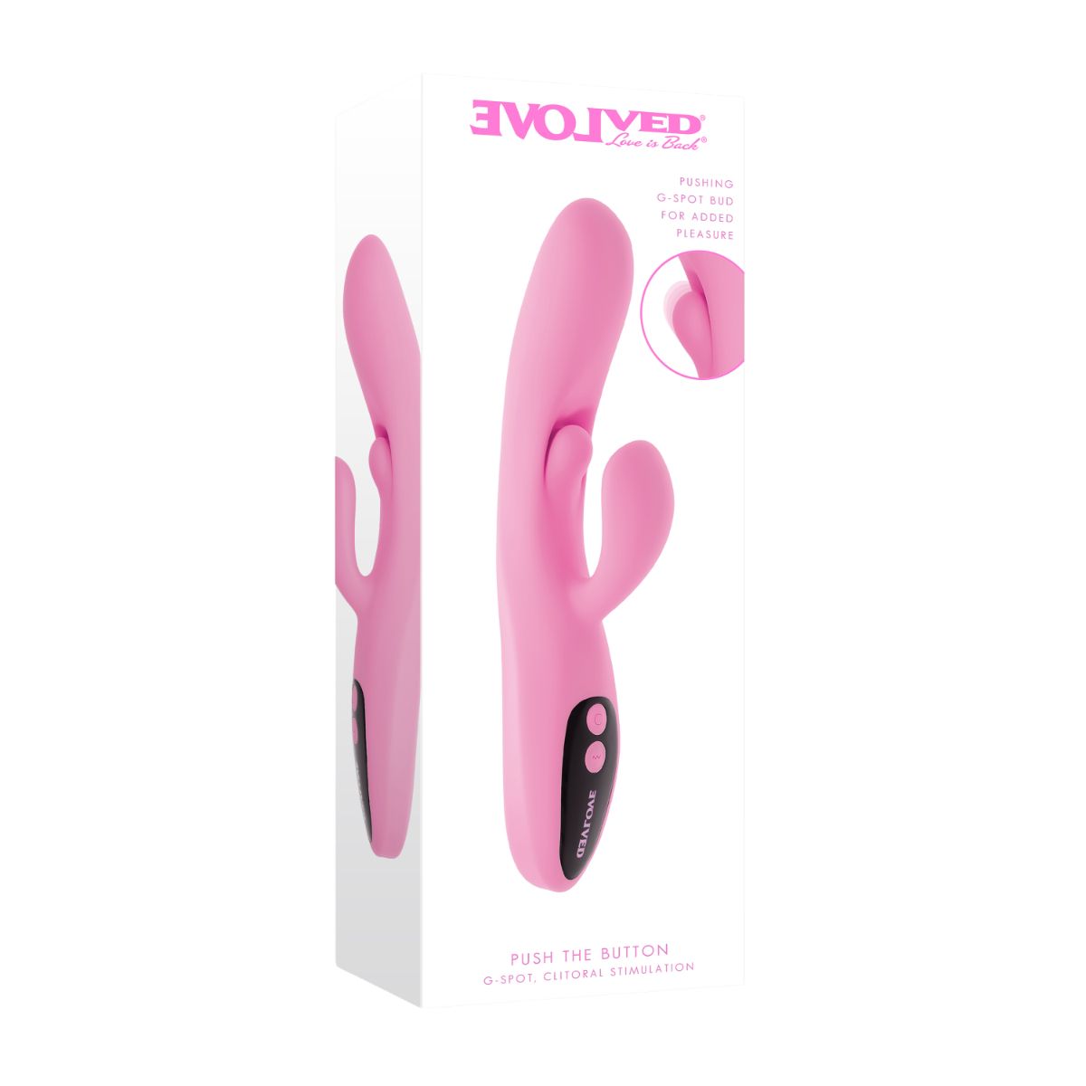 Evolved - Push The Button Vibrator - Roze - Afbeelding 12