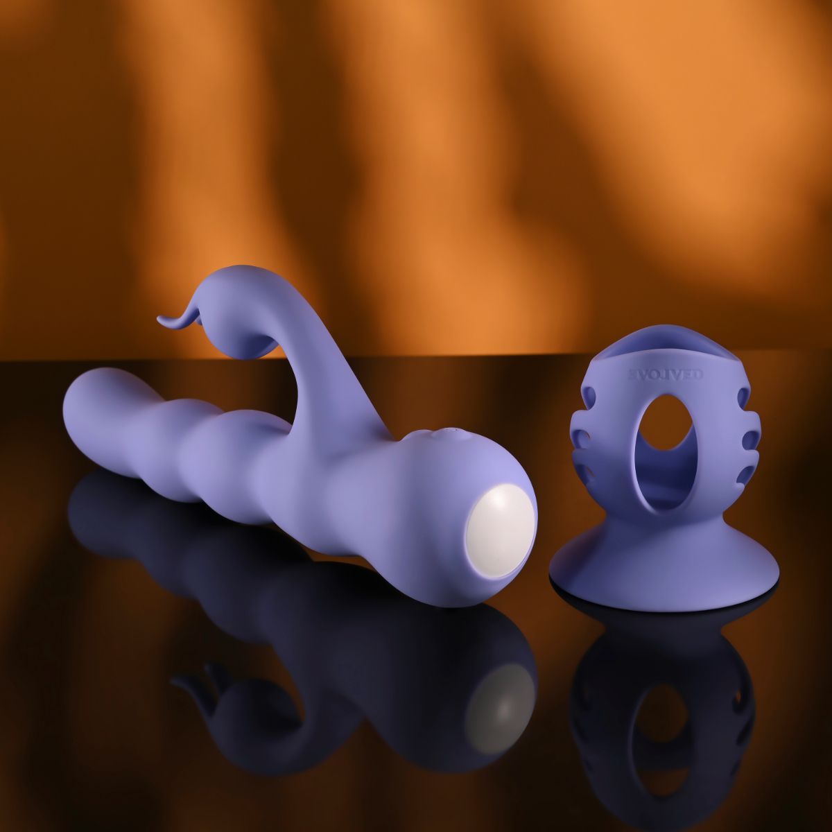 Evolved - Wiggly Bunny Rabbit Vibrator - Paars - Afbeelding 9