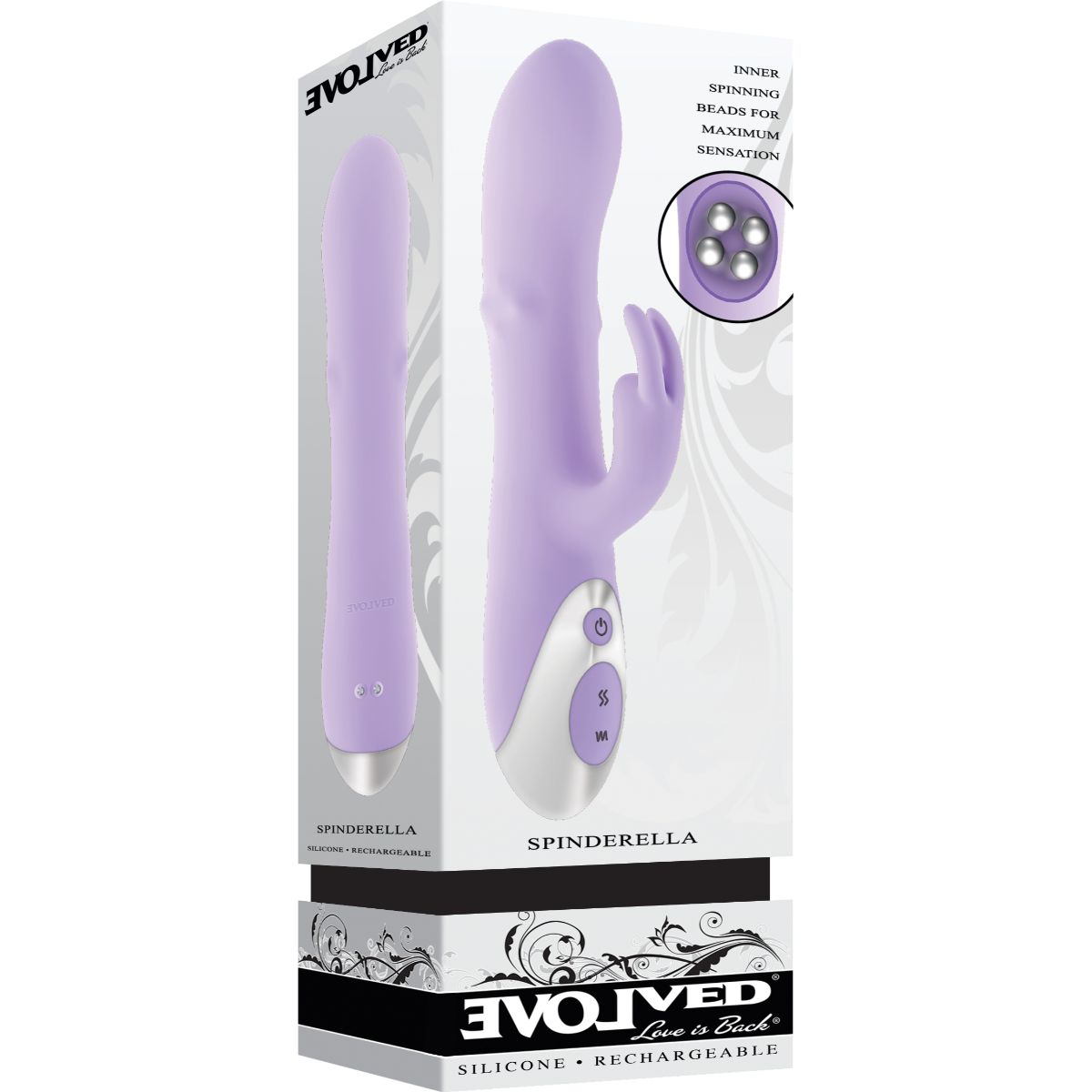 Evolved - Spinderella Rabbit Vibrator - Roze - Afbeelding 9