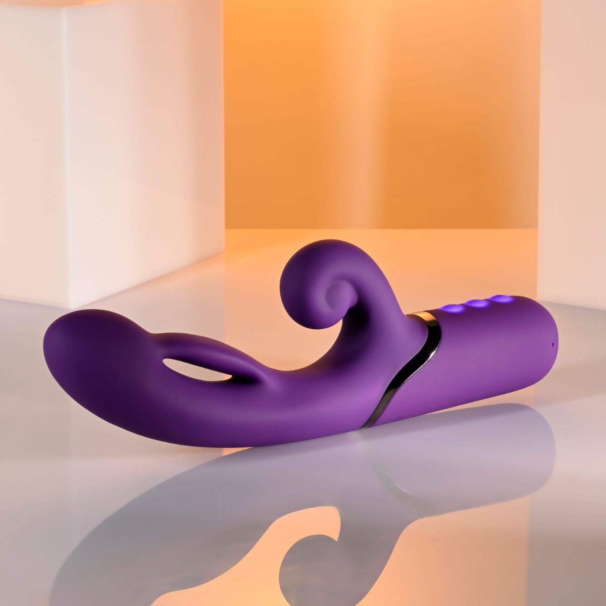 Evolved - Pleasure Puff Rabbit Vibrator - Purple - Afbeelding 10