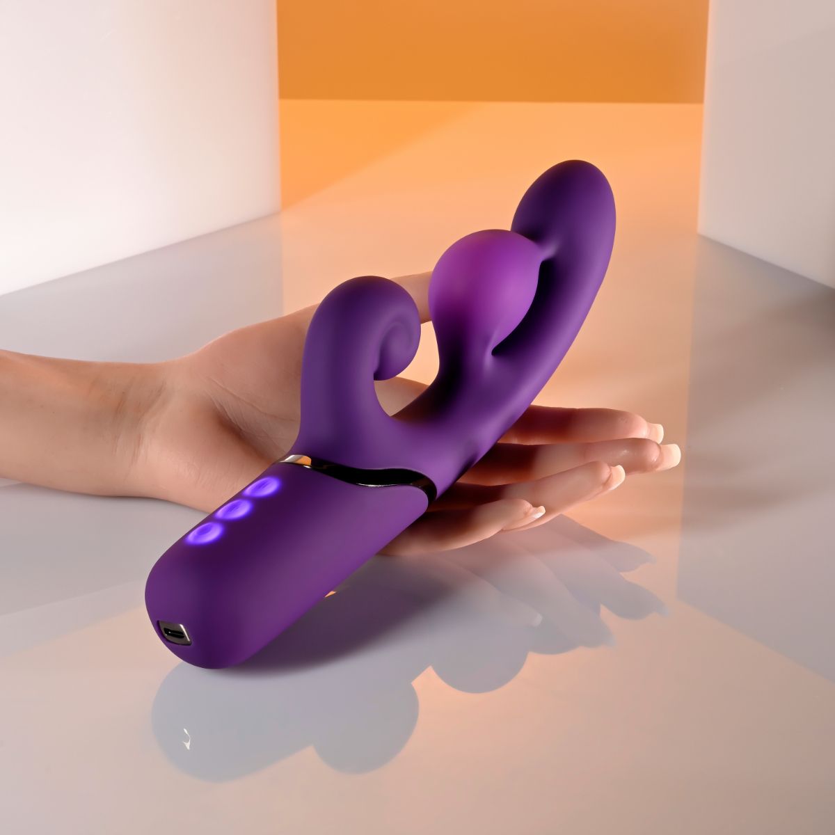 Evolved - Pleasure Puff Rabbit Vibrator - Purple - Afbeelding 11