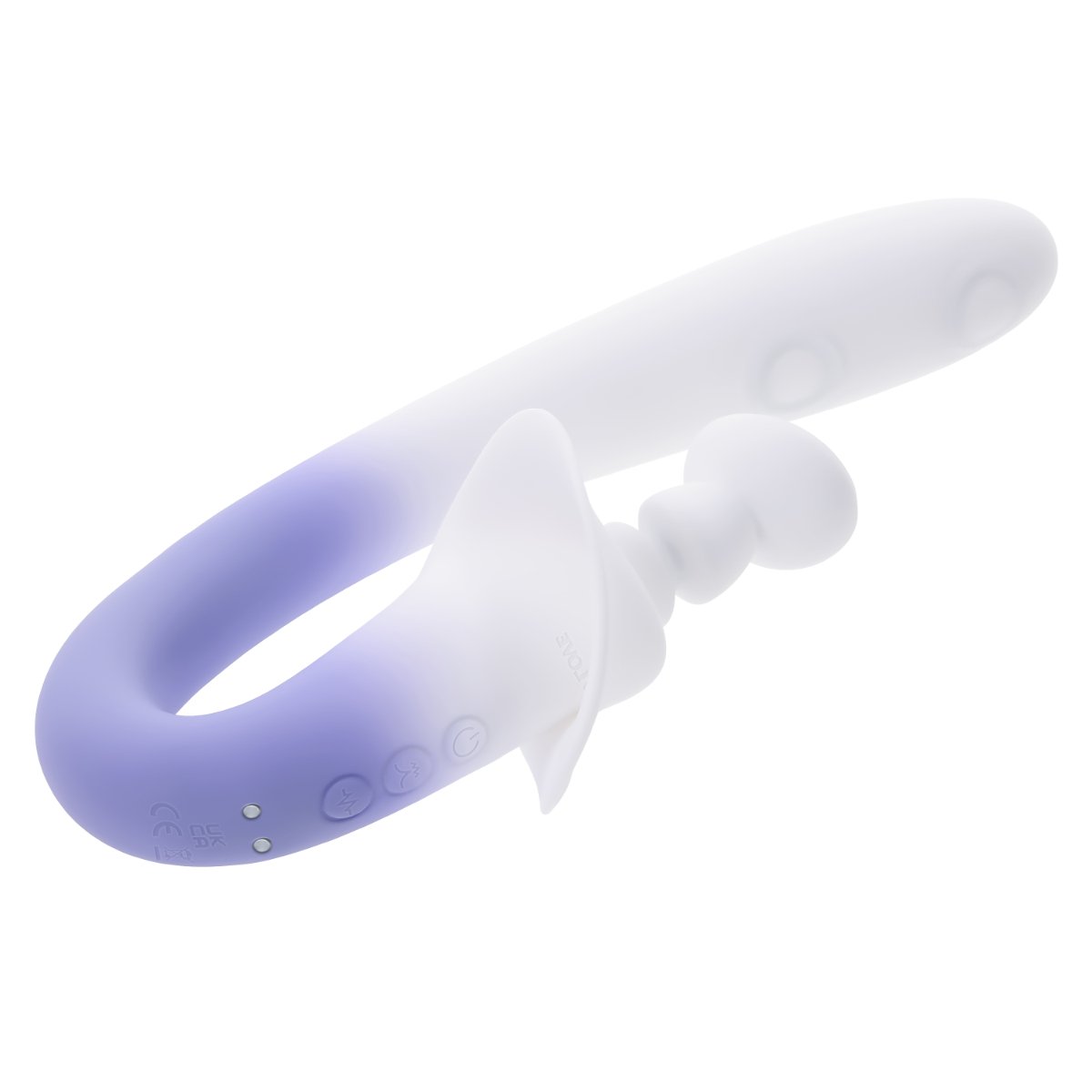 Evolved - Spring Loaded Multi Rabbit Vibrator - Paars