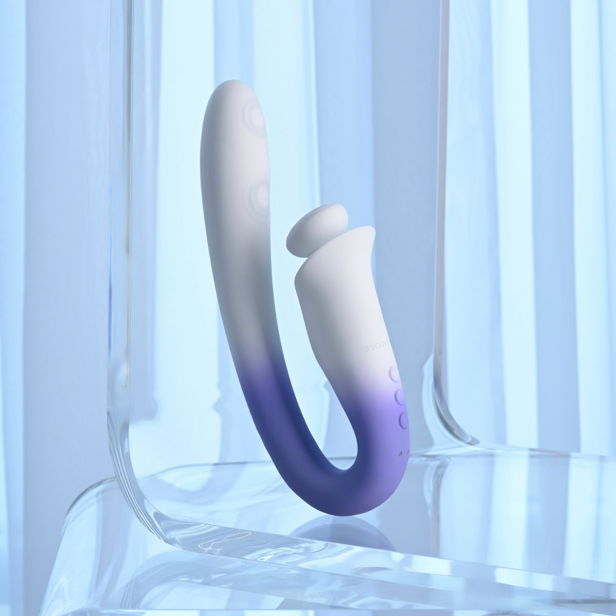 Evolved - Spring Loaded Multi Rabbit Vibrator - Paars foto 9