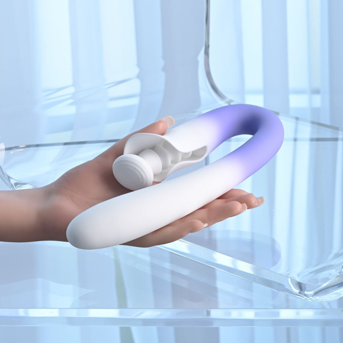 Evolved - Spring Loaded Multi Rabbit Vibrator - Paars foto 8