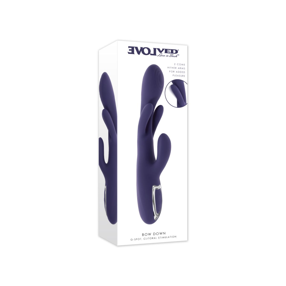Evolved - Bow Down Rabbit Vibrator - Paars foto 5