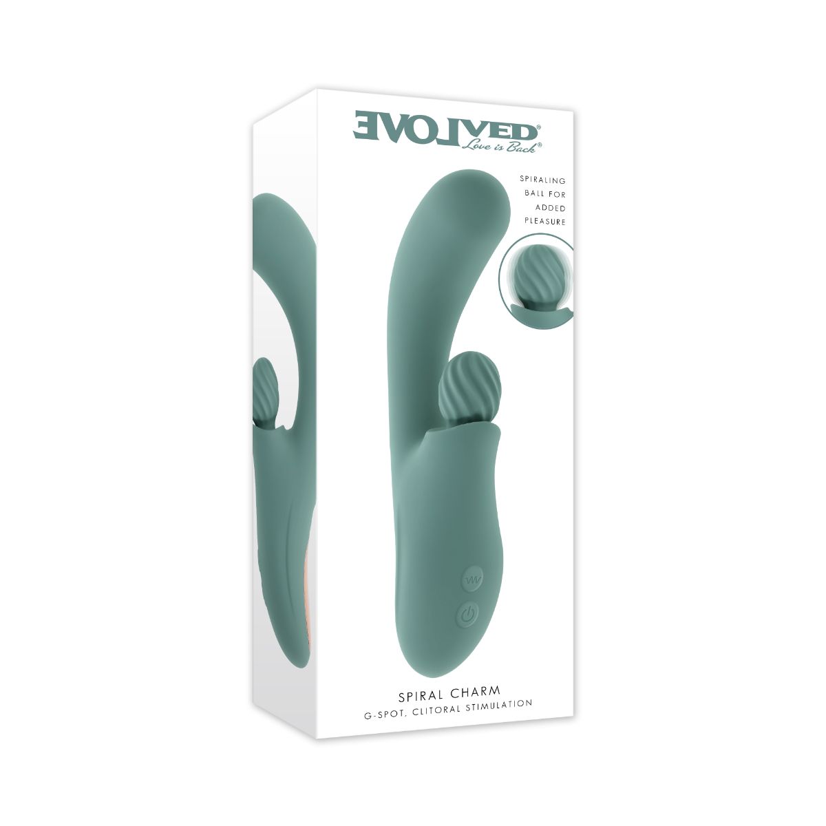 Evolved - Spiral Charm Clitorisvibrator - Groen foto 9