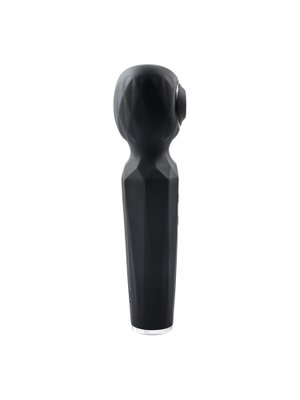 Evolved - Rainbow Sucker Wand Vibrator - Zwart