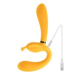 Evolved - The Monarch Strapless Strap On Vibrator - Geel