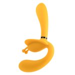 Evolved - The Monarch Strapless Strap On Vibrator - Geel