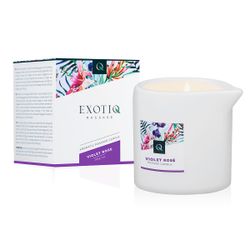 Bougie de massage rose violette Exotiq - 200 g
