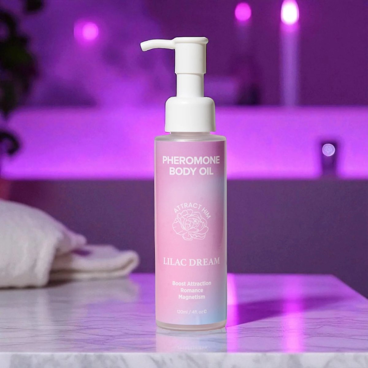 Eye of Love - Lilac Dream Pheromone Body & Massage Oil - 120ml