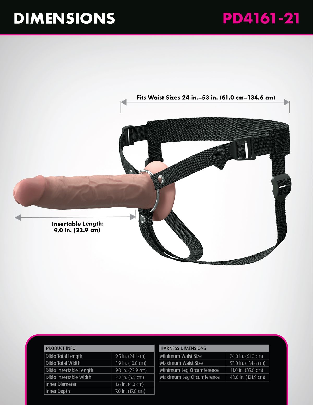 Fantasy X-tensions - Holle Strap-On Beige - 22,9 cm foto 2