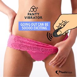 FeelzToys - Panty Vibe Remote Controlled Vibrator Zwart