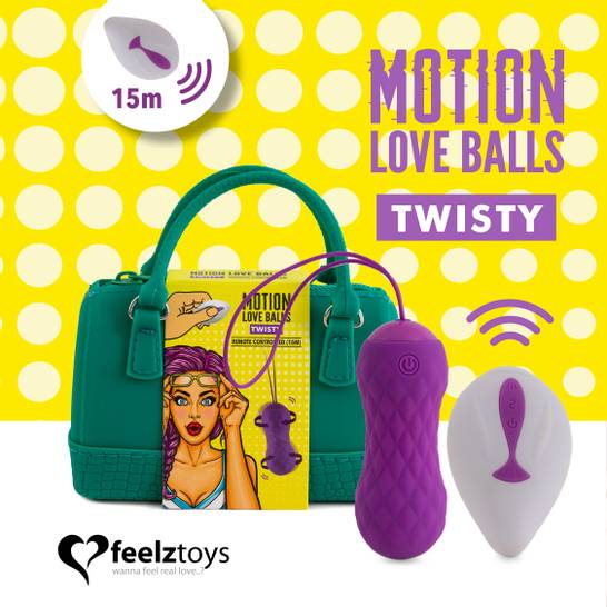 FEELZTOYS - REMOTE CONTROLLED MOTION LOVE BALLS TWISTY