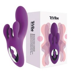 FeelzToys - TriVibe G-Spot Vibrator met Clitorale & Labia Stimulatie Paars