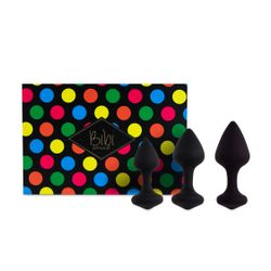 FeelzToys - Bibi Butt Plug Set 3 st. Zwart