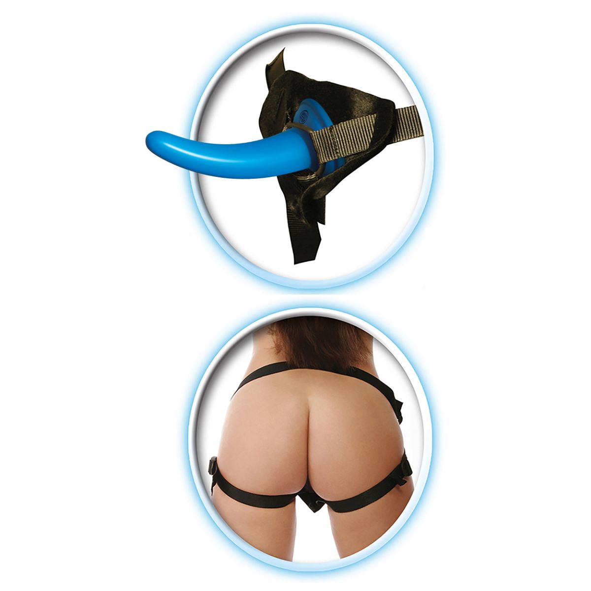 Fetish Fantasy - Beginners Strap-On Blue - 12,6 cm foto 3