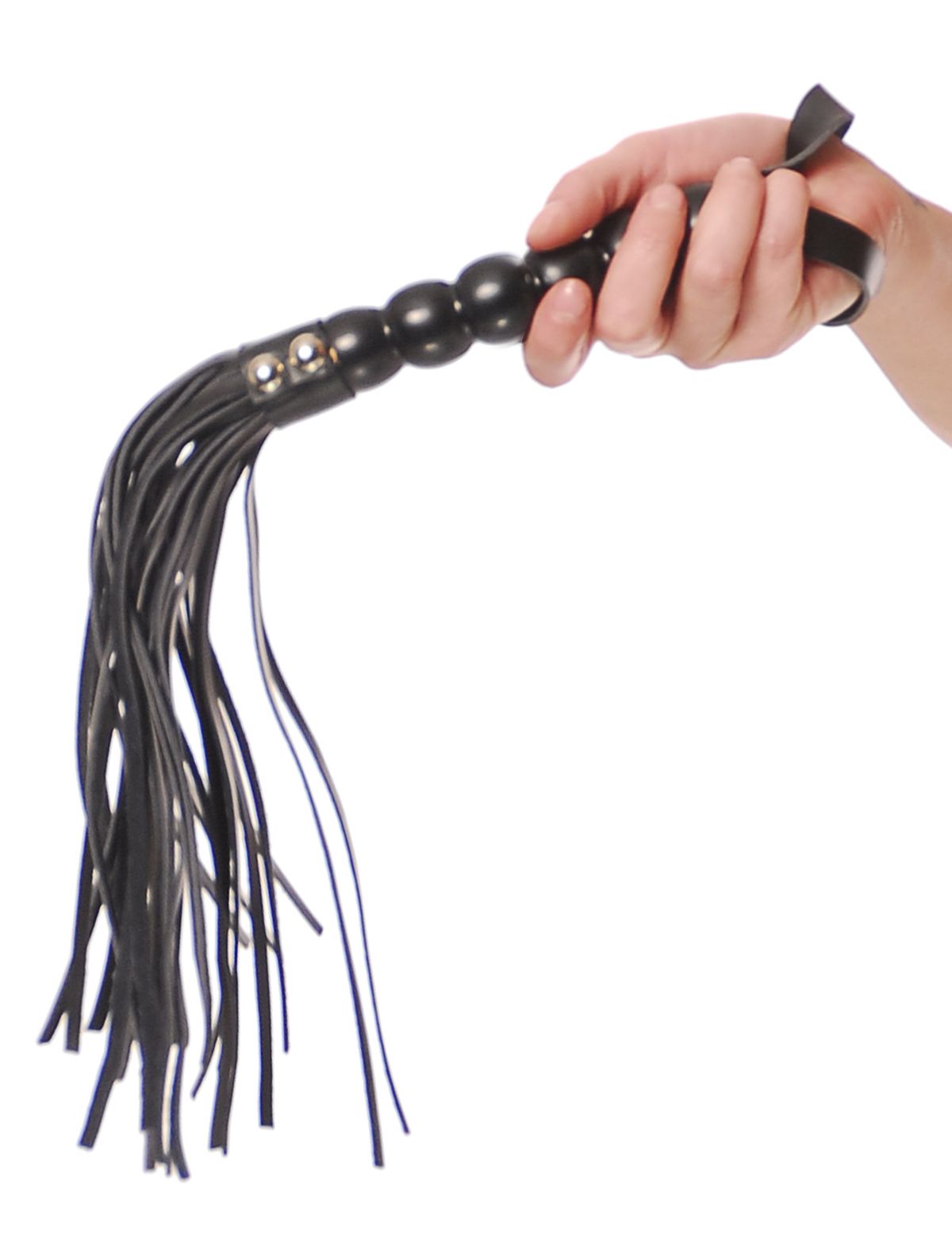 Fetish Fantasy - Beaded Cat-o-Nine Tails Zweep - Zwart foto 4