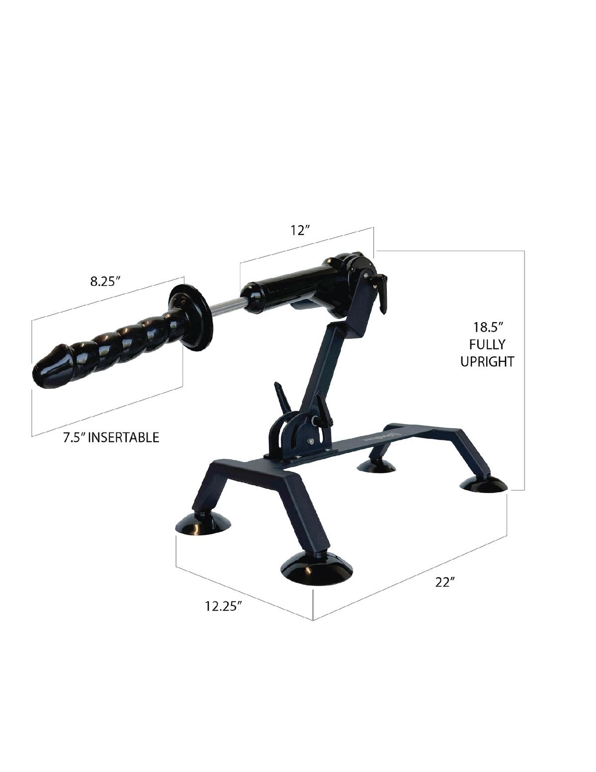 Fetisch Fantasy - Body Dock Sexmachine - Zwart foto 4