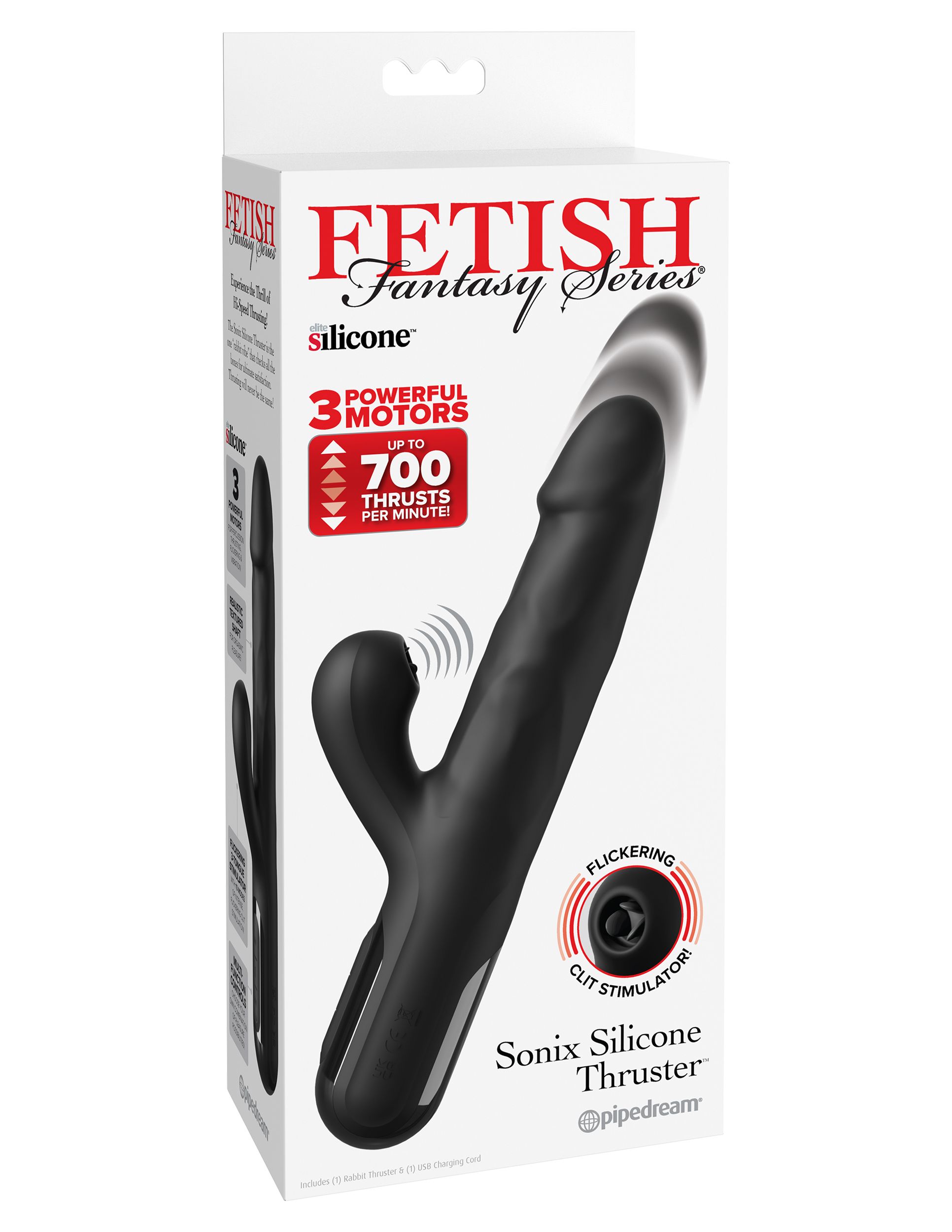 Fetish Fantasy Series - Sonix Stotende Rabbit Vibrator - Zwart foto 7