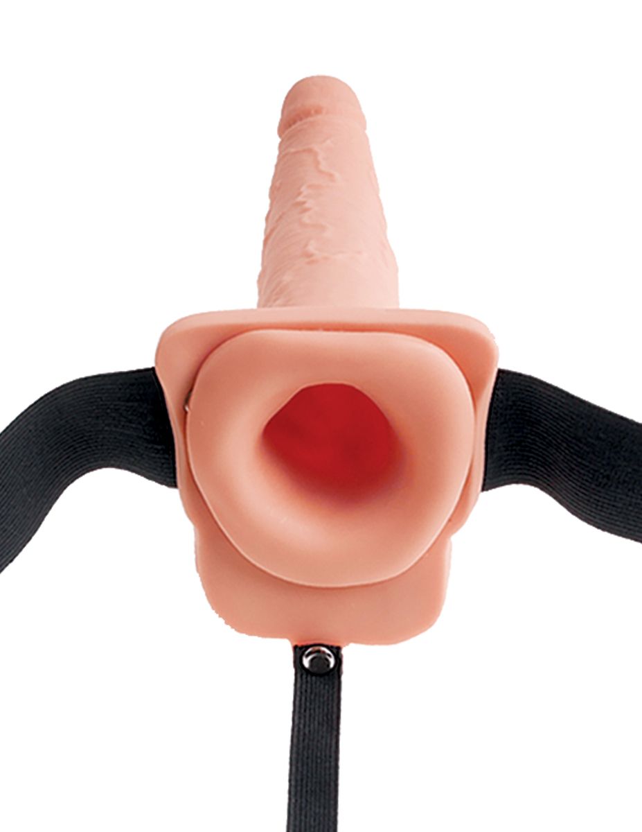 Holle Squirting Strap-On 22 cm - Light - Afbeelding 3