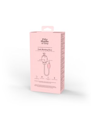 Fifty Shades of Grey - Blushing Rose Luchtdruk- en G-spot Vibrator - Zwart
