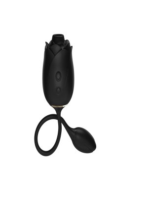 Fifty Shades of Grey - Blushing Rose Luchtdruk- en G-spot Vibrator - Zwart