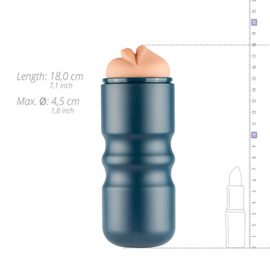 Masturbateur Homme Blue Viper - Bouche Suceuse - En ABS Et Silicone - LOVE AND VIBES