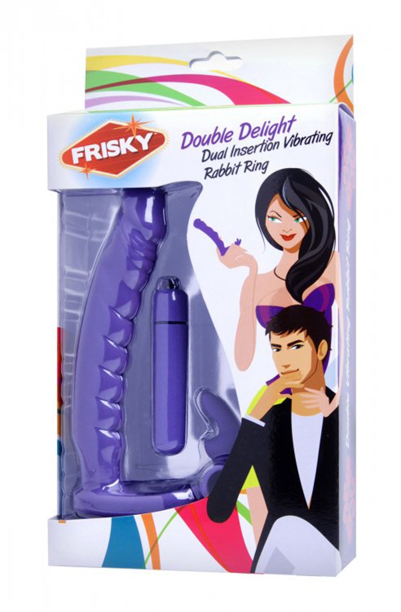 Frisky - Double Delight Vibrerende Penisring Met Vibrator