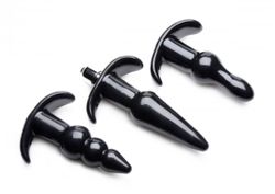 Thrill Trio Plug anal - Lot de 3 - Noir