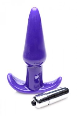 Plug anal vibrant lisse - Violet