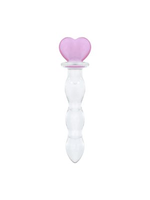 Gildo - No. 35 Glazen Dildo Hartvorm - 18.8 cm