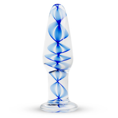 glas analdildo Mr. Swirly Glass Anal Dildo main image 1