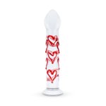 Gildo - Glazen G-spot/Prostaat Dildo Met Hartjes No.30