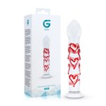 Gildo - Glazen G-spot/Prostaat Dildo Met Hartjes No.30