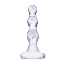 Glas - Triple Play Beaded Glazen Butt Plug